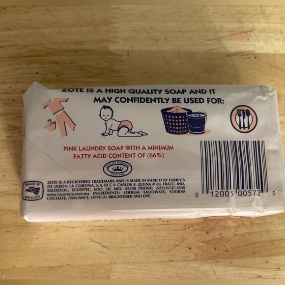 Zote bar soap. Brand new in package. Includes 1 bar. Multi use. See pics - Picture 2 of 3